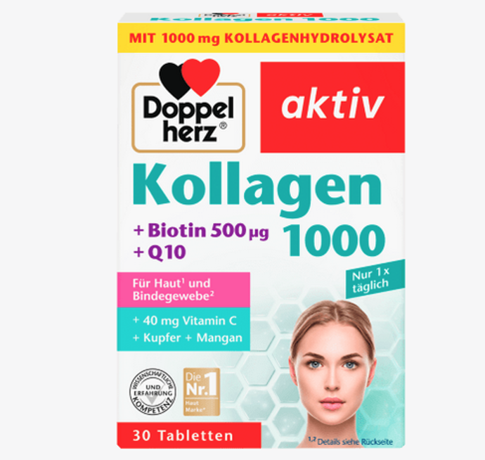 Kollagen 900 + Biotin + Q10 je doplněk stravy, který pomáhá pečovat o kůži a pojivovou tkáň. Dále přispívá k udržení normální pokožky a k normální pigmentaci kůže. Jeho složení je obohaceno o vitamín C a biotin.209 Kč
