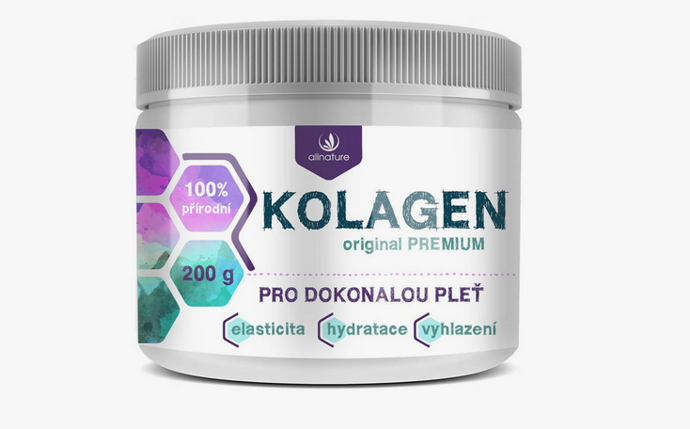 Doplněk stravy pro dokonalou pleť Allnature Kolagen original premium hydratuje pleť a zanechává ji pružnou a vyhlazenou. Hydrolyzovaný kolagen typu I navíc vyživuje klouby i zpevňuje nehty.  221 Kč
