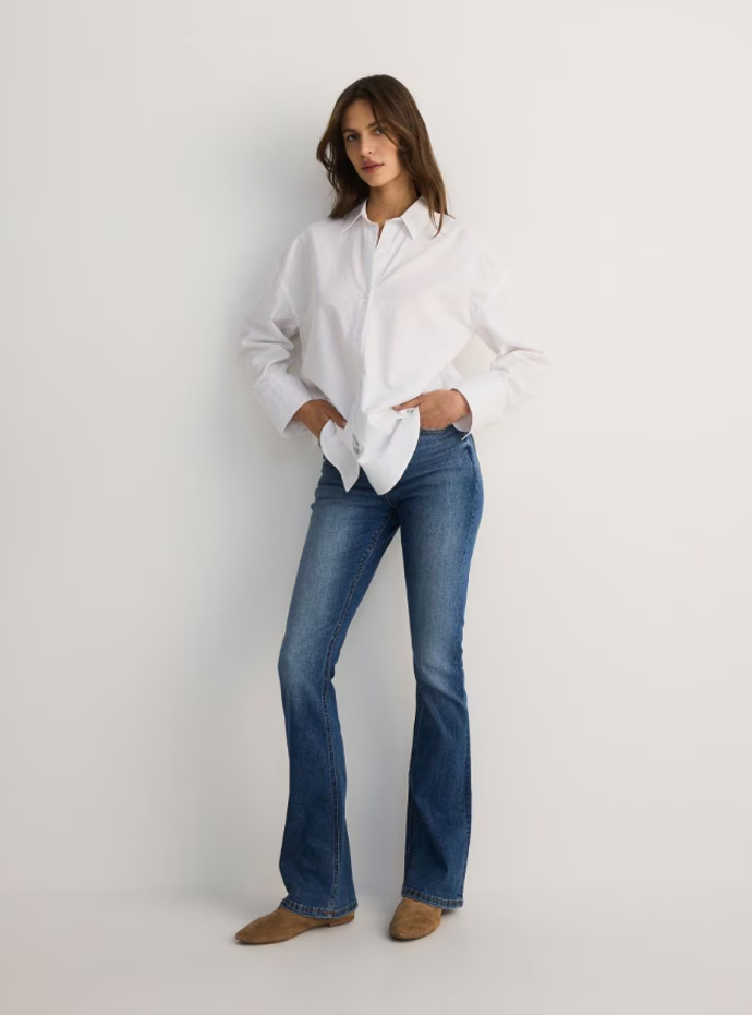 Modré džíny bootcut Reserved, 699 Kč
Modré džíny bootcut Reserved, 699 Kč