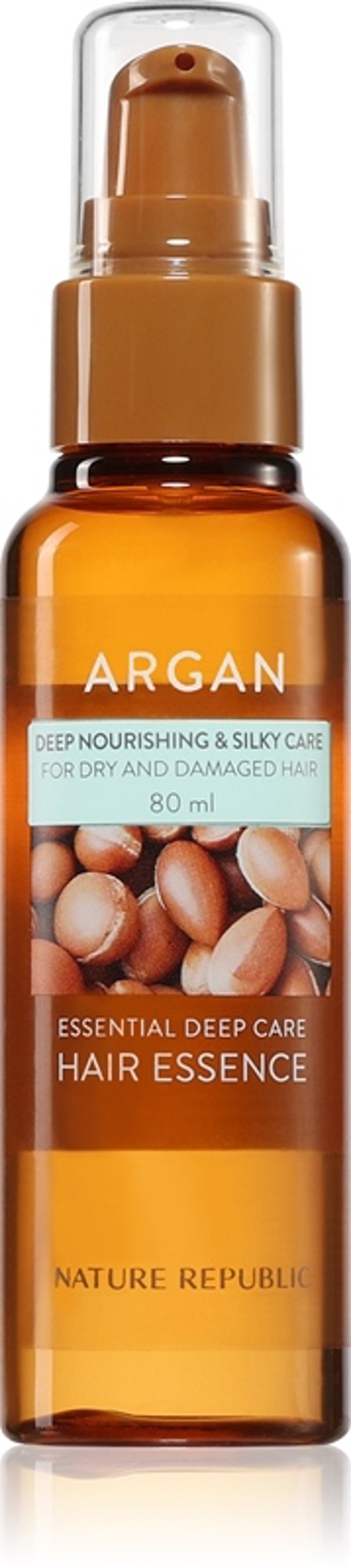 Argan Essential Deep Care Hair Essence, Nature Republic, 444 Kč
Argan Essential Deep Care Hair Essence, Nature Republic, 444 Kč