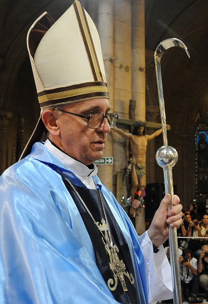Papež František, vlastním jménem Jorge Mario Bergoglio, v prosinci 2008
Papež František, vlastním jménem Jorge Mario Bergoglio, v prosinci 2008
