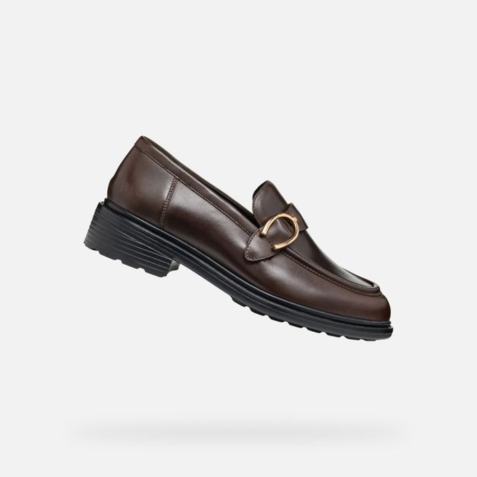 Černé dámské mokasíny Geox Walk Pleasure hnědá, Geox, 3599 Kč
