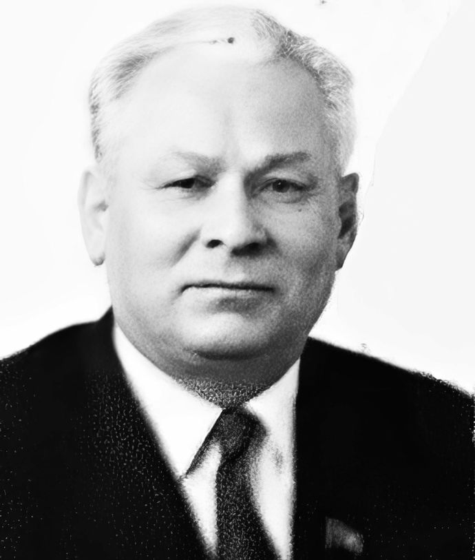 Konstantin Ustinovič Černěnko upravený výřez z fotografie na průkazu
