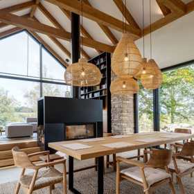 Chalet Blatno, kategorie: Soukromý interiér (novostavba), autor a přihlašovatel: Ing. arch. Jana Kašparová, ČTYŘI STĚNY s.r.o.
