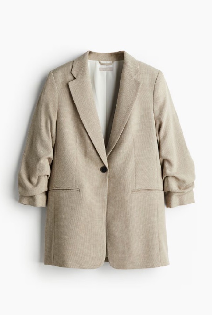 Sako s nabíranými rukávy, H&M, 599 Kč
