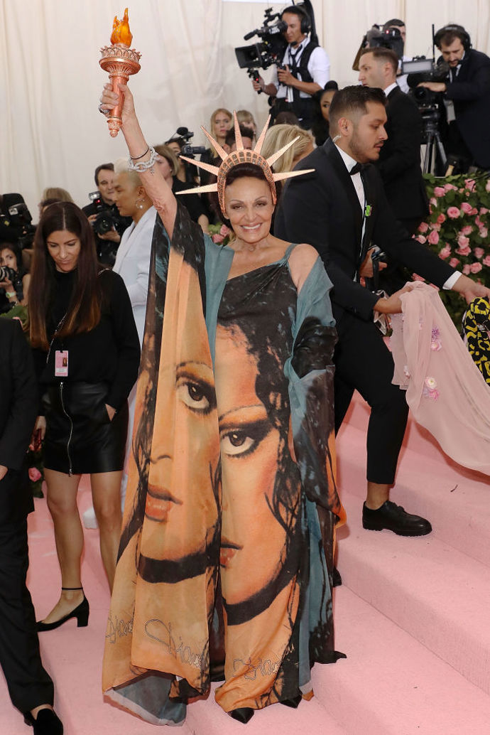 Diane von Furstenberg na Met Gala v roce 2019
