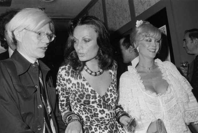 Diane von Furstenberg s Andy Warholem v New Yorku v roce 1974
