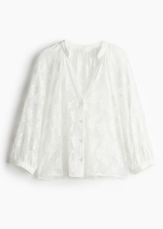 Krajková halenka, H&M, 719 Kč
