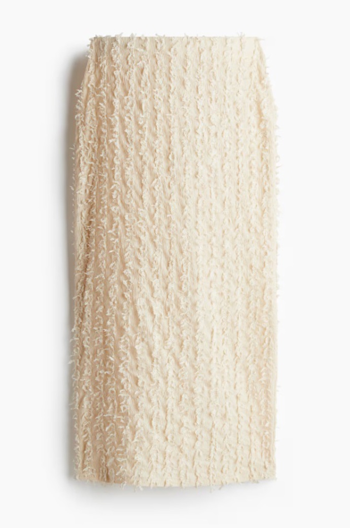 Sukně s třásničkami, H&M, 599 Kč
