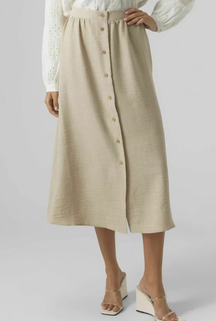 Áčková sukně s knoflíky, Vero Moda, 864 Kč
