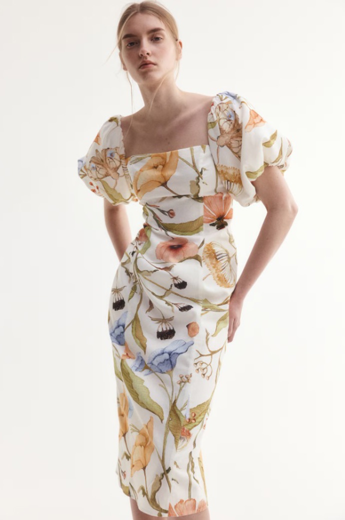 Bavlněné šaty odhalující ramena, H&M, 1 199 Kč
