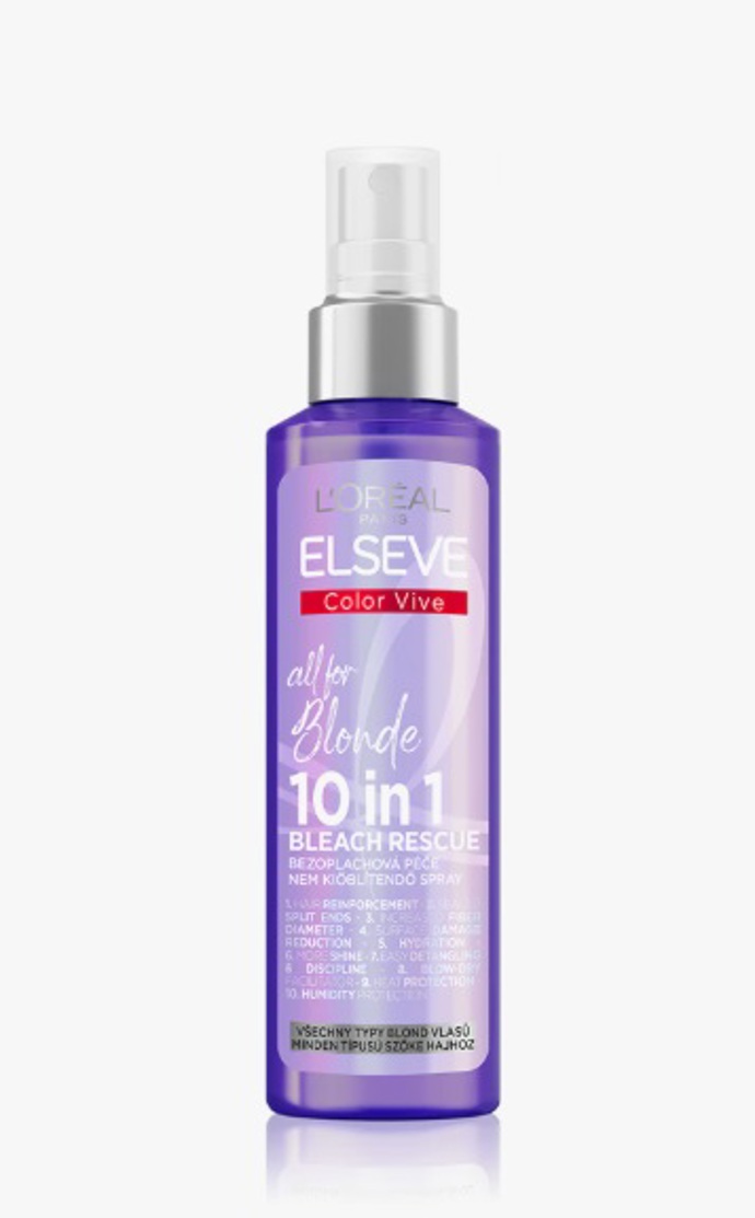 Bezoplachový sprej pro všechny typy blond vlasů, L’Oréal Paris, 155 Kč
