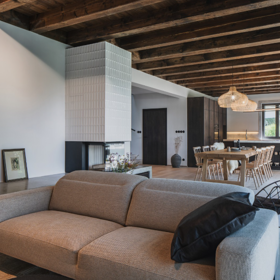 Jizerky, Soukromý interiér (novostavba), autor a přihlašovatel: Ing. et Ing. arch. Lukáš Janout, Ing. arch. Nina Ratočka Pevná, LUNI ARCHITEKTI s.r.o.
