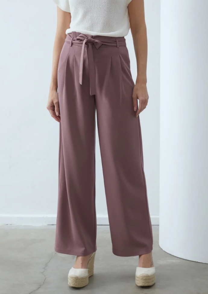 Elegantní kalhoty s mašlí, Anna Field, 830 Kč
