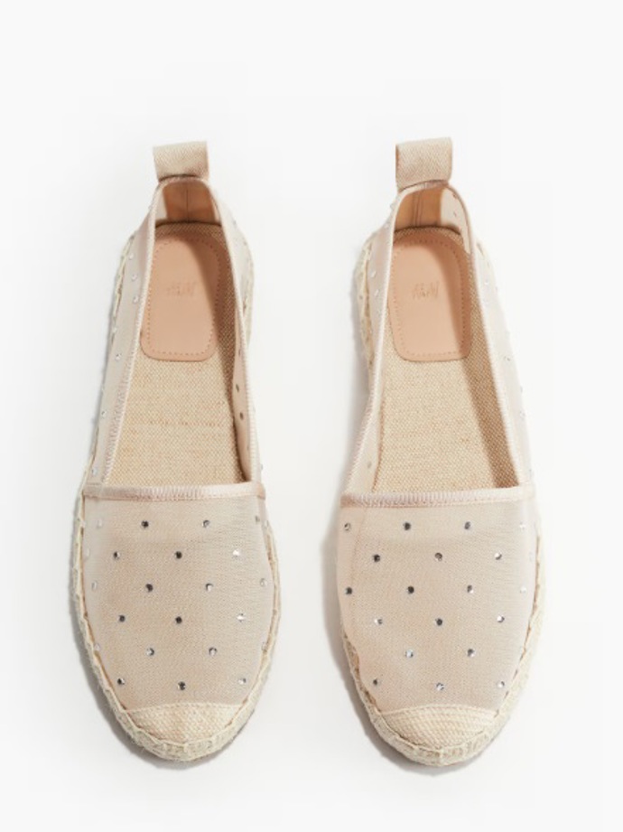 Espadrilky ze zdobené síťoviny, H&M, 599 Kč
