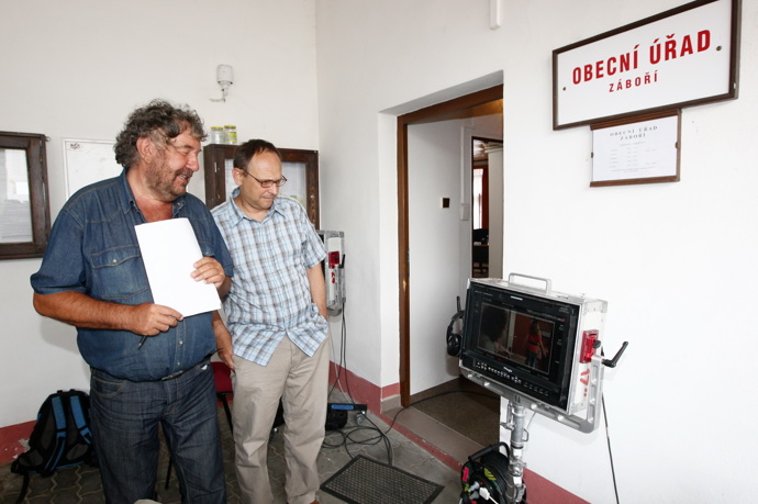 Herec s režisérem Zdeňkem Troškou
Herec s režisérem Zdeňkem Troškou