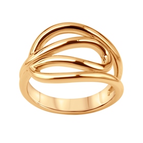 Pozlacený stříbrný prsten Simple, Yes Jewellry, 1720 Kč
