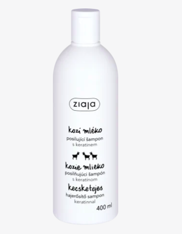 šampon na vlasy kozí mléko 59 Kč
