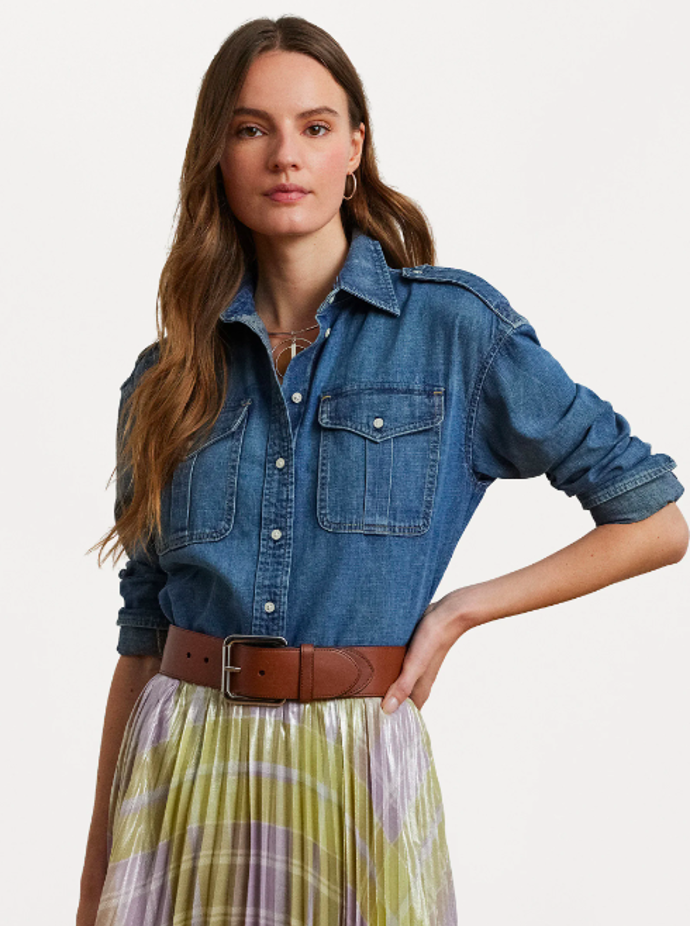 Džínová košile, Lauren Ralph Lauren, 5200 Kč
Džínová košile, Lauren Ralph Lauren, 5200 Kč