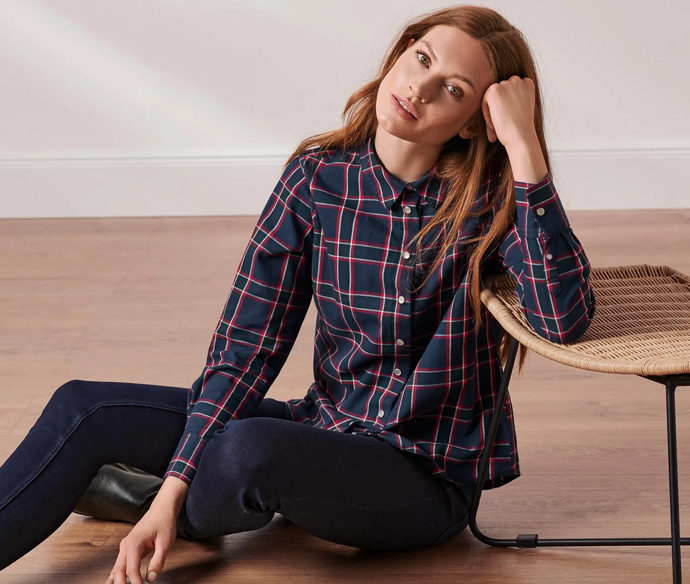 Kostkovaná halenka z bavlněného flanelu, 249 Kč
Kostkovaná halenka z bavlněného flanelu, 249 Kč