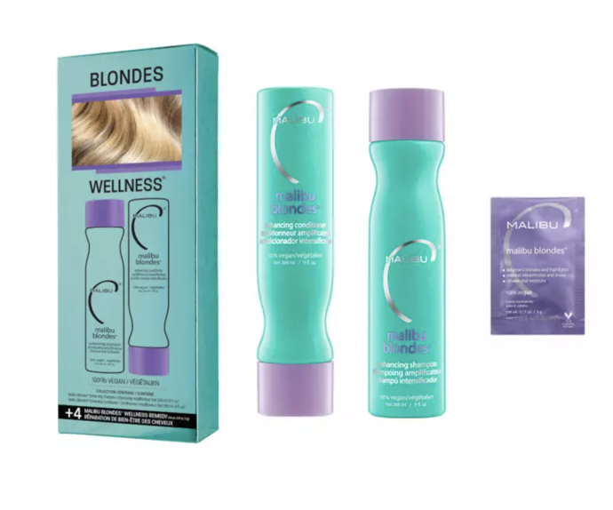 Sada pro zářivou blond barvu Malibu C Blondes Wellness, Svět kadeřnictví.cz, 890 Kč
