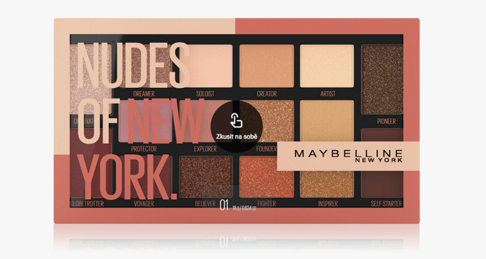 Barvy nejznámějšího města světa, ukryté do jedné paletky. Paletka očních stínů Maybelline Nudes Of New York v sobě skrývá 16 matných i metalických očních stínů v neutrálních odstínech, inspirovaných rušným New Yorkem. 470 Kč
