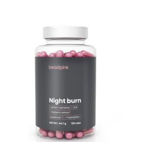 Night Burn je unikátní noční spalovač pro ženy. Obsahuje komplex 5 účinných látek, mezi kterými nenajdete kofein ani žádné jiné stimulanty. Jedná se tak o skvělý doplněk, který nenaruší kvalitu spánku.

Cena: 389 Kč
