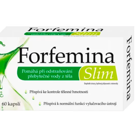 Formefima Slim přispívá k normálnímu vylučování vody z organismu, ke kontrole tělesné hmotnosti a k normální funkci močového ústrojí. Obsahuje extrakty z hořkého pomeranče, kopřivy, černého pepře + zinek a chrom.

Cena: 319 Kč
