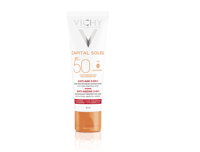Krém proti stárnutí s vysokým ochranným faktorem SPF 50. Obsahuje mineralizující termální vodu Vichy. Vhodný pro každodenní použití na pokožku obličeje. 765 Kč
Krém proti stárnutí s vysokým ochranným faktorem SPF 50. Obsahuje mineralizující termální vodu Vichy. Vhodný pro každodenní použití na pokožku obličeje. 765 Kč