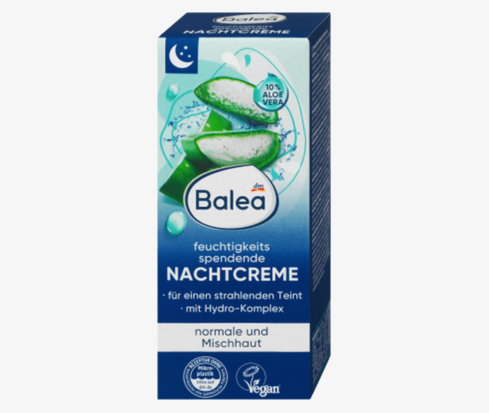 Balea noční pleťový hydratační krém vám dopřeje opravdové překvapení v podobě ranní dávky svěžesti vaší pleti! Krém působí přes noc, kdy aktivně podporuje regenerační proces vaší pokožky, obsahuje cenný aloe vera a hydra komplex dodávající pokožce intenzivní vlhkost, a především její podporu. Formulace s vitaminem E podporuje regenerační proces a chrání před volnými radikály. 55 Kč
Balea noční pleťový hydratační krém vám dopřeje opravdové překvapení v podobě ranní dávky svěžesti vaší pleti! Krém působí přes noc, kdy aktivně podporuje regenerační proces vaší pokožky, obsahuje cenný aloe vera a hydra komplex dodávající pokožce intenzivní vlhkost, a především její podporu. Formulace s vitaminem E podporuje regenerační proces a chrání před volnými radikály. 55 Kč