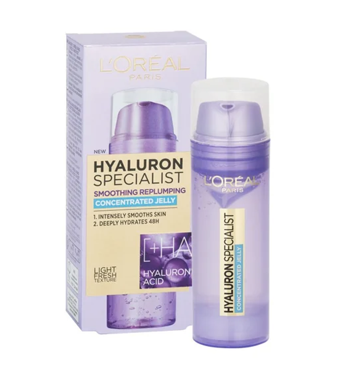 Loréal Paris Hyaluron Specialist Jelly vyplňující koncentrovaný gel obsahuje dva druhy kyseliny hyaluronové. Hydratuje a zamezuje vzniku drobných vrásek. 219 Kč
Loréal Paris Hyaluron Specialist Jelly vyplňující koncentrovaný gel obsahuje dva druhy kyseliny hyaluronové. Hydratuje a zamezuje vzniku drobných vrásek. 219 Kč