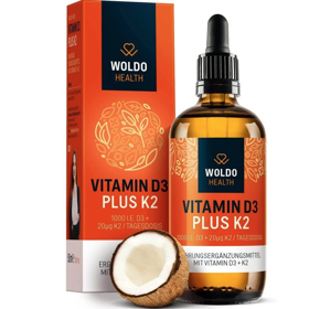 Prvotřídní kombinace vysoce koncentrovaných vitamínů D3 a K2. V pouhé jedné kapce z 50 ml lahvičky získáte 1000 I. E. vitamínu D3 a 20 μg vitamínu K2 MK7. 990 Kč
