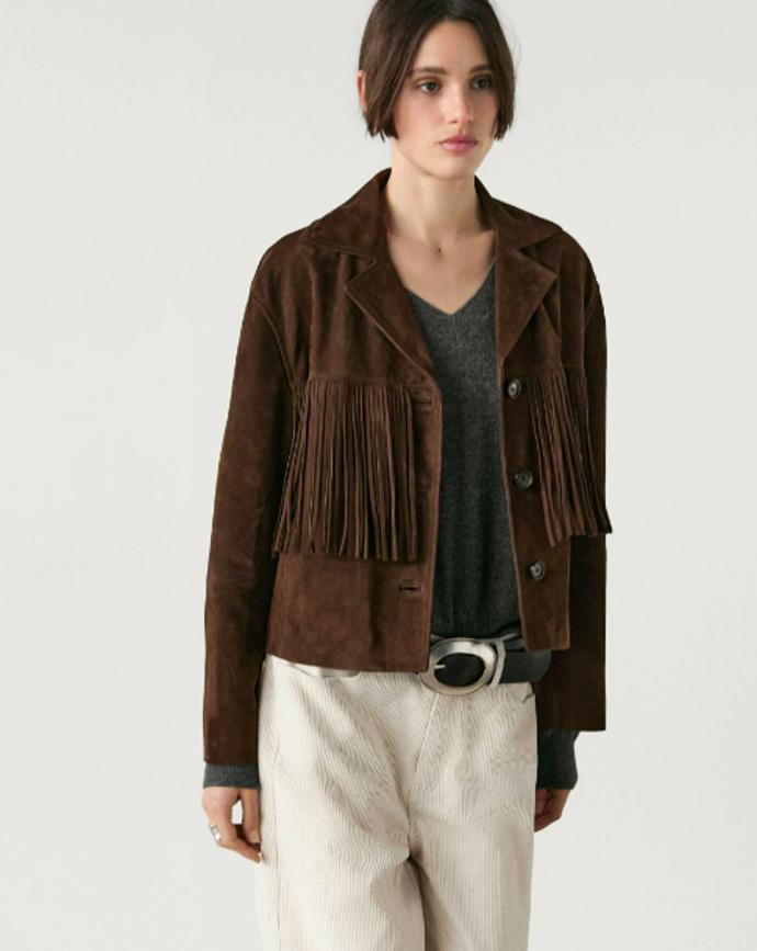 Semišová bunda, Massimo Dutti, 9999 Kč
