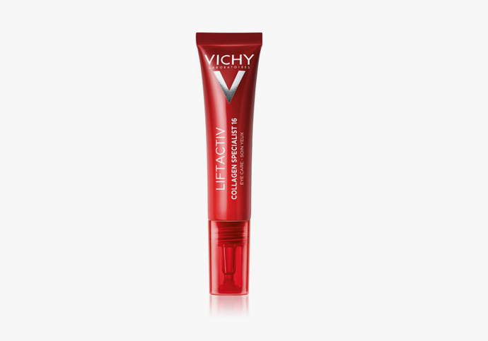 Oční péče Vichy Liftactiv Collagen Specialist je navržena tak, aby bojovala proti nejčastějším projevům stárnutí očí, mezi něž patří např. vějířkovité vrásky, tmavé kruhy pod očima či povislá víčka. Díky vysoce účinnému složení s prokolagenovým komplexem krém podpoří přirozenou tvorbu kolagenu, vaše pleť tak v oblasti očí bude vypadat o mnoho mladistvější a svěží. 1150 Kč
Oční péče Vichy Liftactiv Collagen Specialist je navržena tak, aby bojovala proti nejčastějším projevům stárnutí očí, mezi něž patří např. vějířkovité vrásky, tmavé kruhy pod očima či povislá víčka. Díky vysoce účinnému složení s prokolagenovým komplexem krém podpoří přirozenou tvorbu kolagenu, vaše pleť tak v oblasti očí bude vypadat o mnoho mladistvější a svěží. 1150 Kč