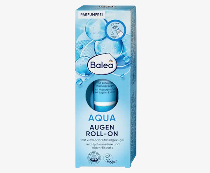 Balea Aqua oční roll-on obsahuje cenný extrakt z řas a poskytuje očnímu okolí dlouhodobou hydrataci. Masážní kulička příjemně ochlazuje a stimuluje mikrocirkulaci očního okolí. Lehká textura se rychle vstřebává, nemastí a pečující složení s extraktem z řas se postará o hydrataci, osvěžení a jemnou redukci vrásek. Provitamín B5 pomáhá při zklidnění pokožky, vitamín E podporuje ochranu pokožky před vlivy okolního prostředí. 75 Kč
Balea Aqua oční roll-on obsahuje cenný extrakt z řas a poskytuje očnímu okolí dlouhodobou hydrataci. Masážní kulička příjemně ochlazuje a stimuluje mikrocirkulaci očního okolí. Lehká textura se rychle vstřebává, nemastí a pečující složení s extraktem z řas se postará o hydrataci, osvěžení a jemnou redukci vrásek. Provitamín B5 pomáhá při zklidnění pokožky, vitamín E podporuje ochranu pokožky před vlivy okolního prostředí. 75 Kč