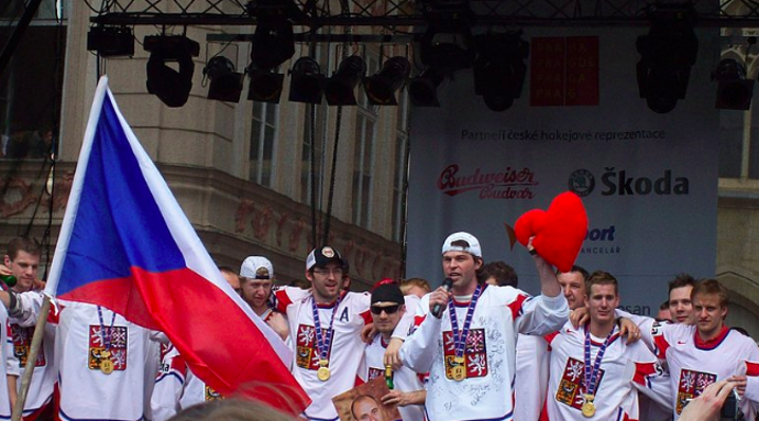 Radim se svými kluky během oslav po mistrovství 2024
