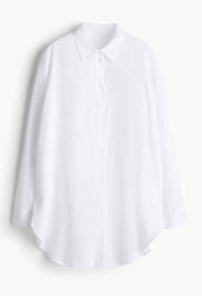 Lněná plážová košile, H&M, 839 Kč
