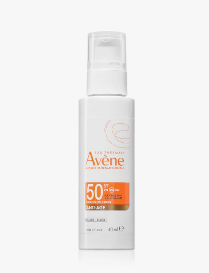 Ochranný fluid proti vráskám SPF 50, Avène, 513 Kč
