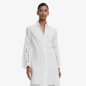 Košilové šaty s madeirou, Desigual, 4 029 Kč

