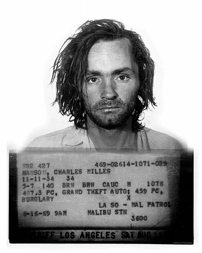 Masový vrah Charles Manson
