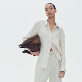 Kalhoty z lněné směsi, H&M, 479 Kč

