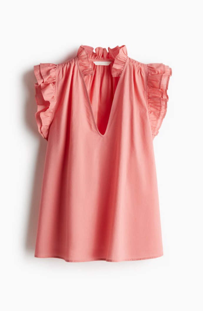 Halenka s volánkovými lemy, H&M, 359 Kč
