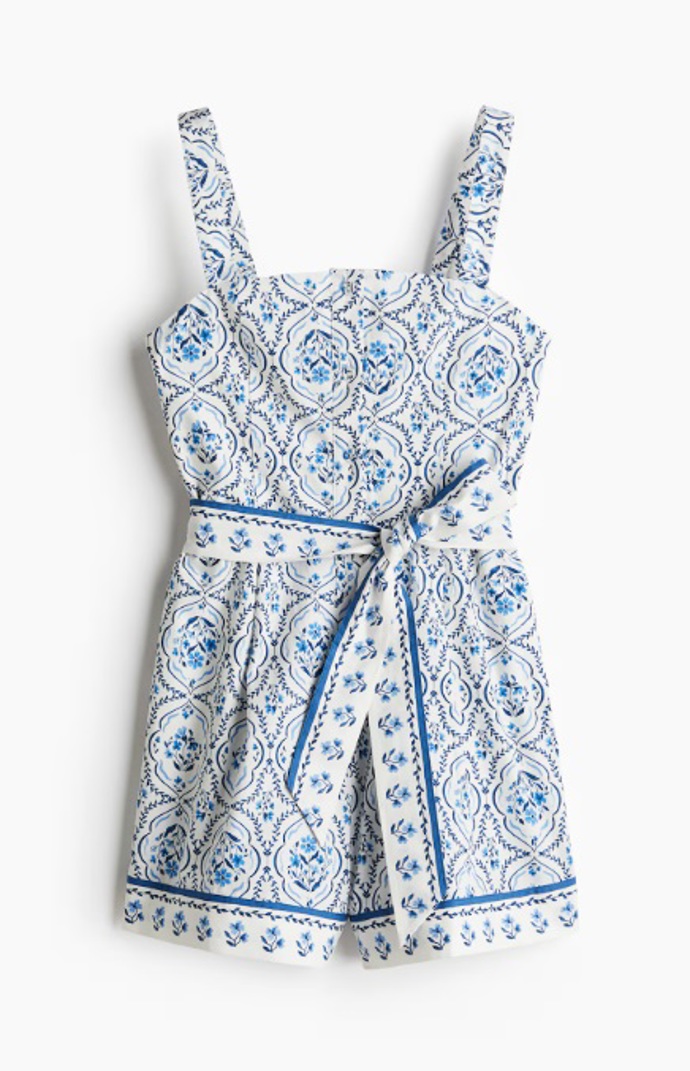 Overal z bavlněného popelínu, H&M, 719 Kč
