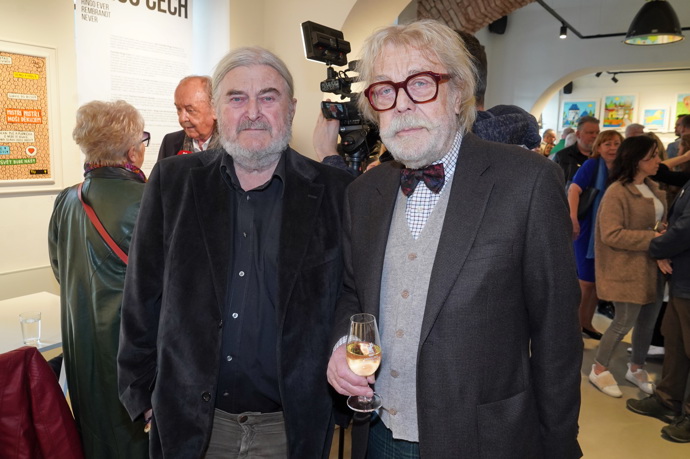 Dva umělci Jan Kanyza a František Ringo Čech
Dva umělci Jan Kanyza a František Ringo Čech
