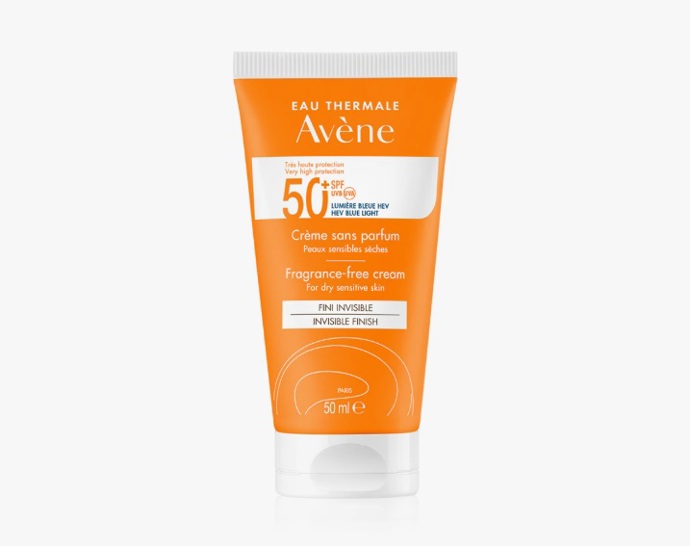 Opalovací krém bez parfemace, Avène, 320 Kč
