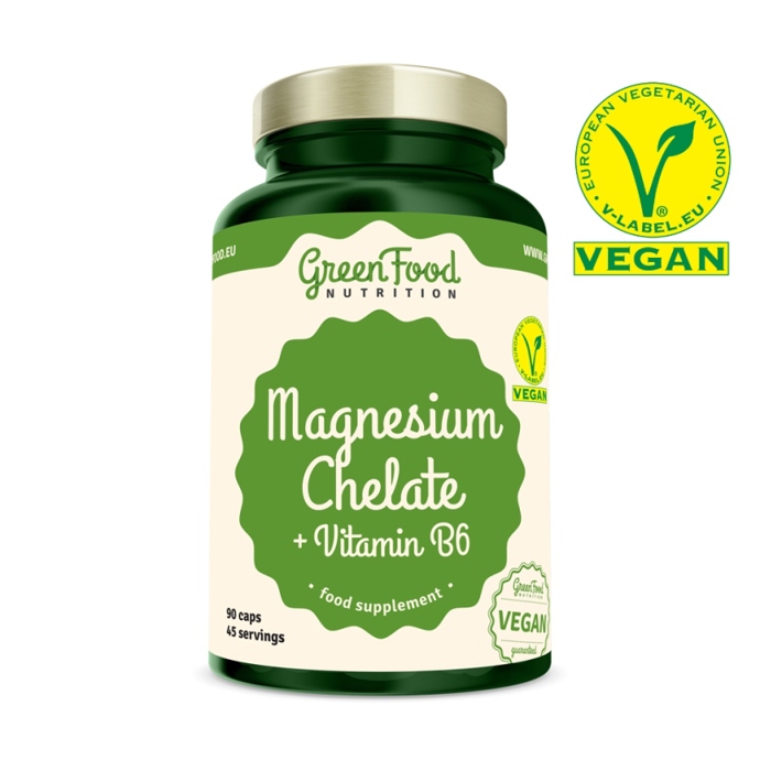 Magnesium Chelát + Vitamin B6, Green Food, 325 Kč
Magnesium Chelát + Vitamin B6, Green Food, 325 Kč