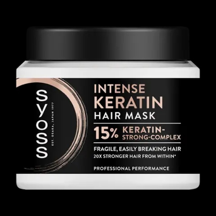 Maska na vlasy Intensive Keratin, Syoss, 239 Kč
