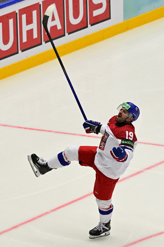 Jakub se raduje z gólu proti Norsku
