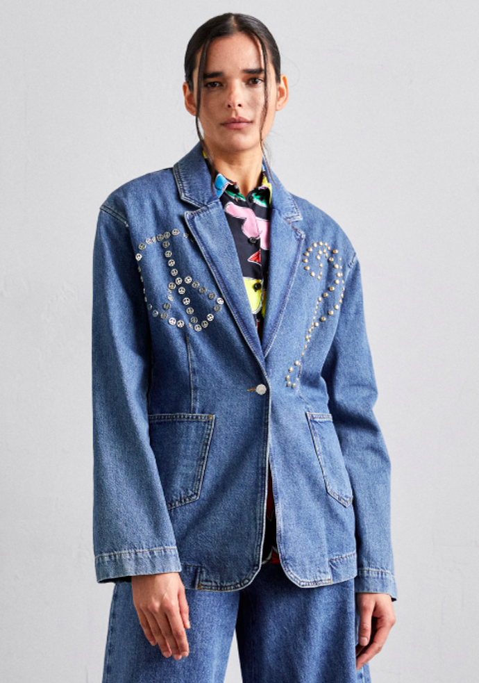 Džínová bunda, Moschino Jeans, 10820 Kč
