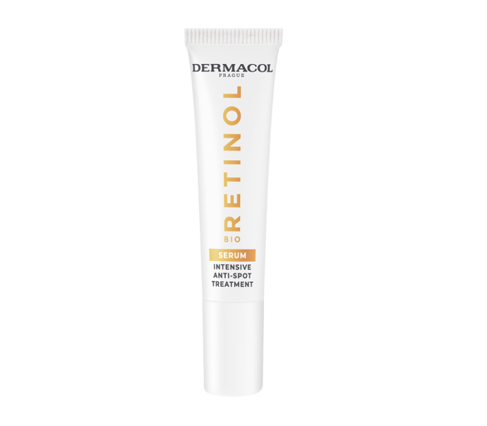 Bio Retinol sérum zesvětluje pigmentové skvrny a zabraňuje její hyperpigmentaci. Intenzivní sérum s Bio Retinolem a lipozomálním vitaminem C účinně redukuje pigmentové skvrny již za 30 dní. Účinná péče s vitaminem B3 a squalanem pokožku hydratuje, zvyšuje její pružnost a posiluje kožní bariéru. Sérum proti pigmentovým skvrnám účinně bojuje proti vzniku tmavých skvrn způsobených stárnutím pokožky a působením UV záření. 139 Kč
